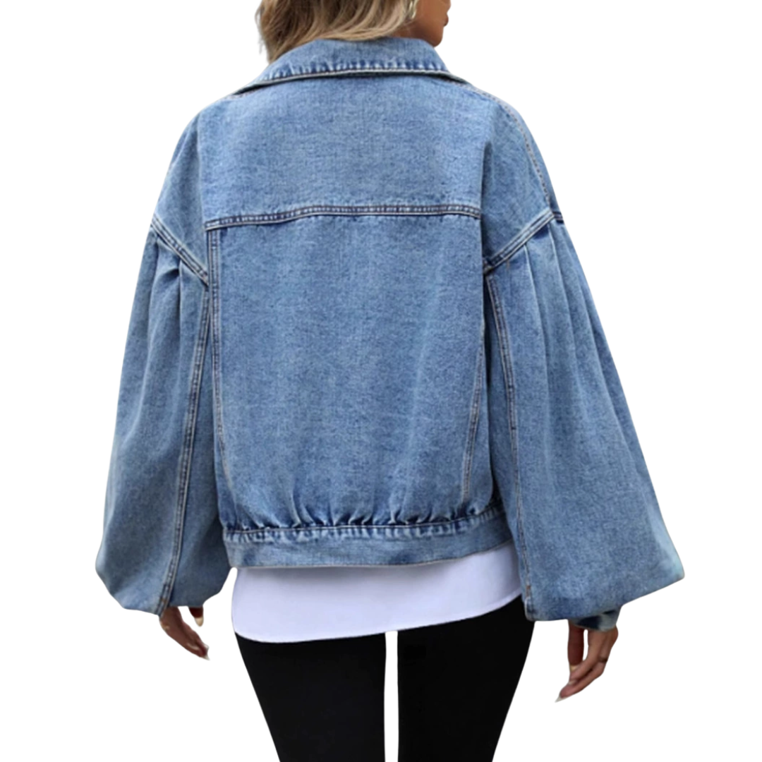 FRANKIE™ – Relaxed Cropped Denim Jacket