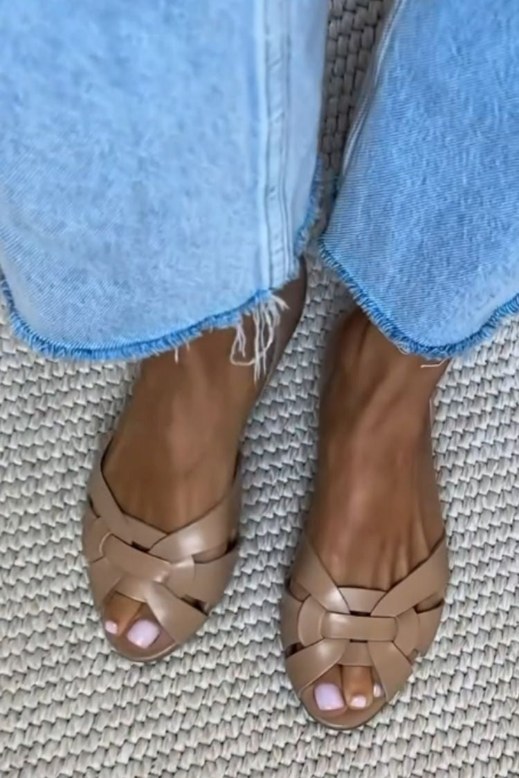 Zarrie - Woven Nature Sandals