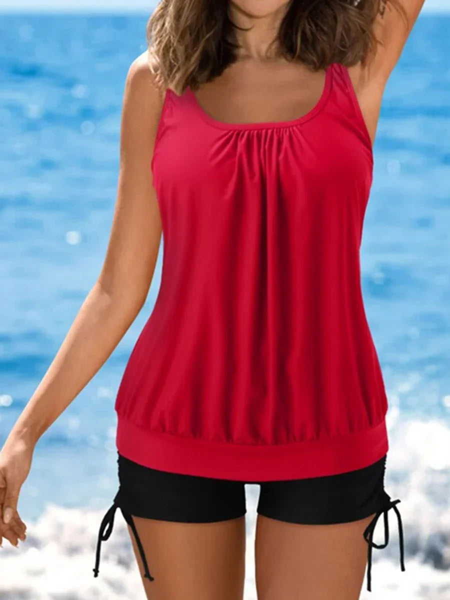 Amber | Dames Tankini Tweedelig Hoge Taille Short