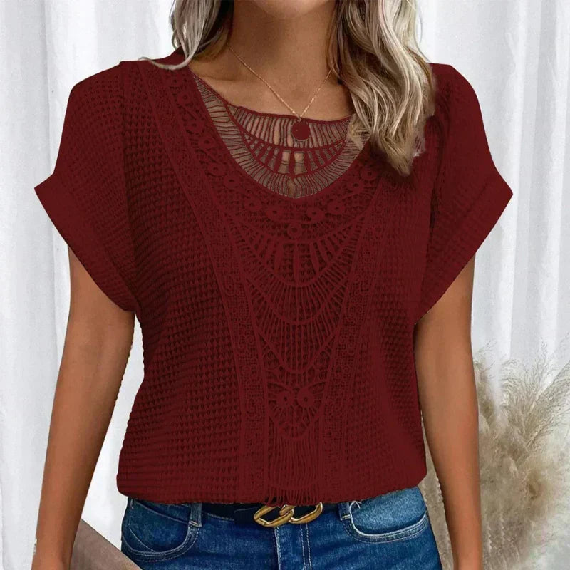 AURA -DELICATE TEXTURED BLOUSE