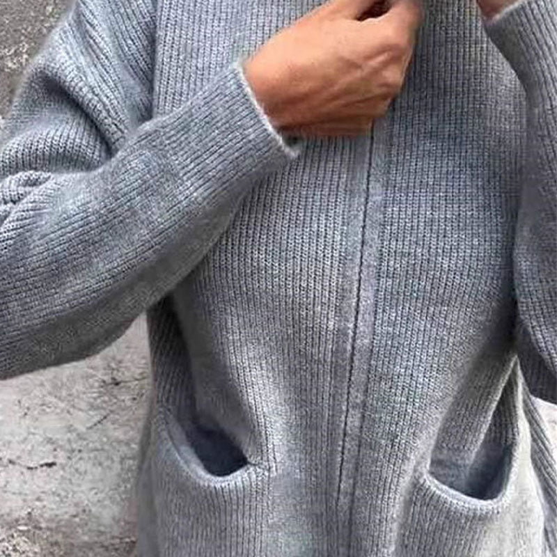 Evelyn – Soft Zip-Up Cardigan with Pockets