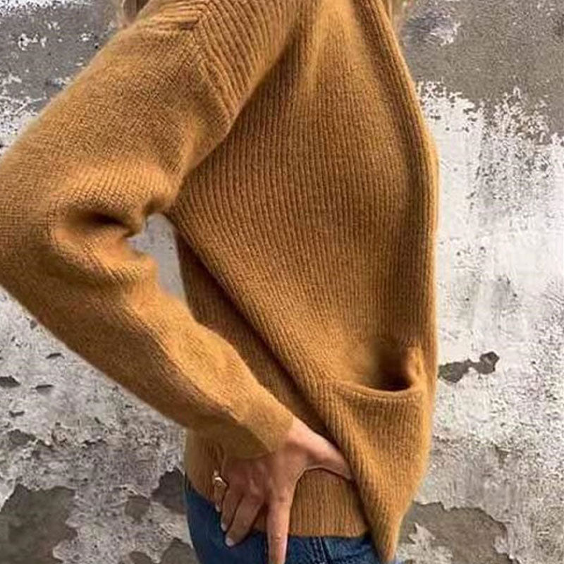 Evelyn – Soft Zip-Up Cardigan with Pockets