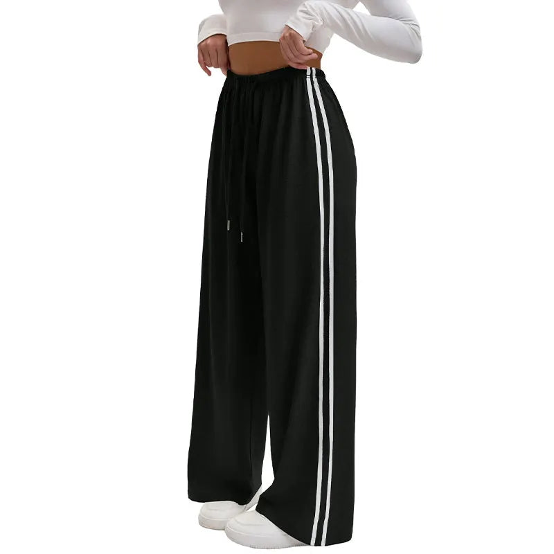 Adorielle Sporty Stripe Wide-Leg Trousers