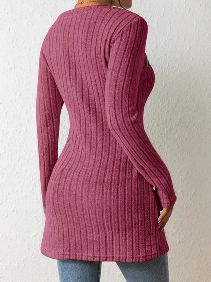 Julia™ - Trendy Ribbed Asymmetrical Top