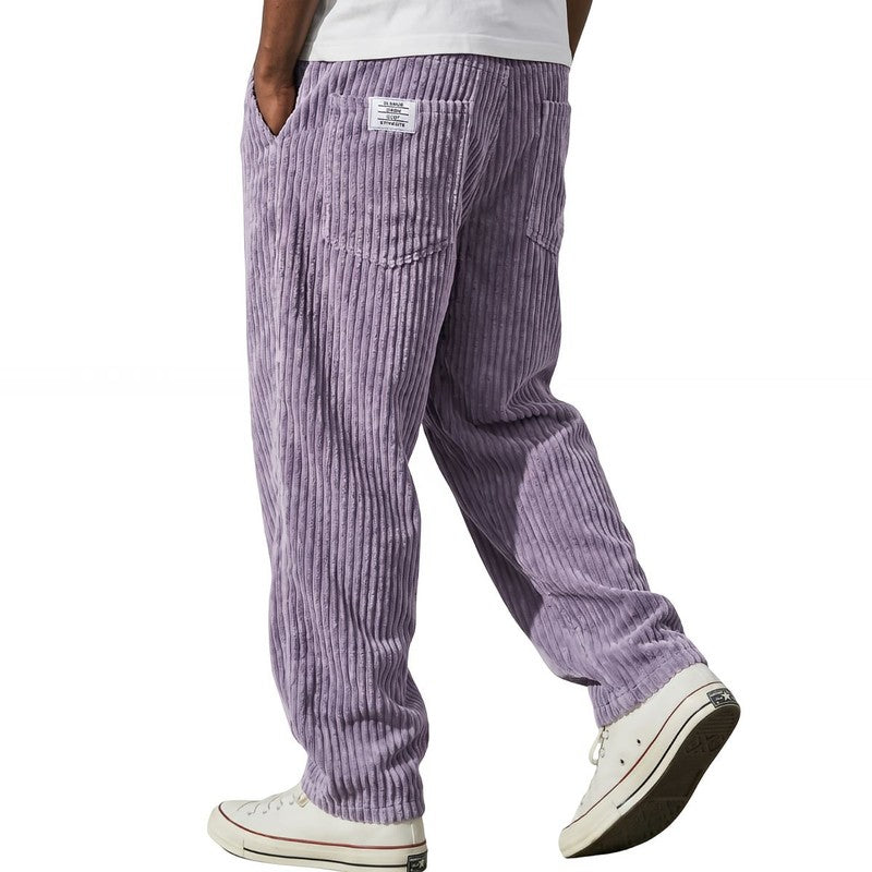 Jeroen | Ribbed Relaxed-Fit Trousers