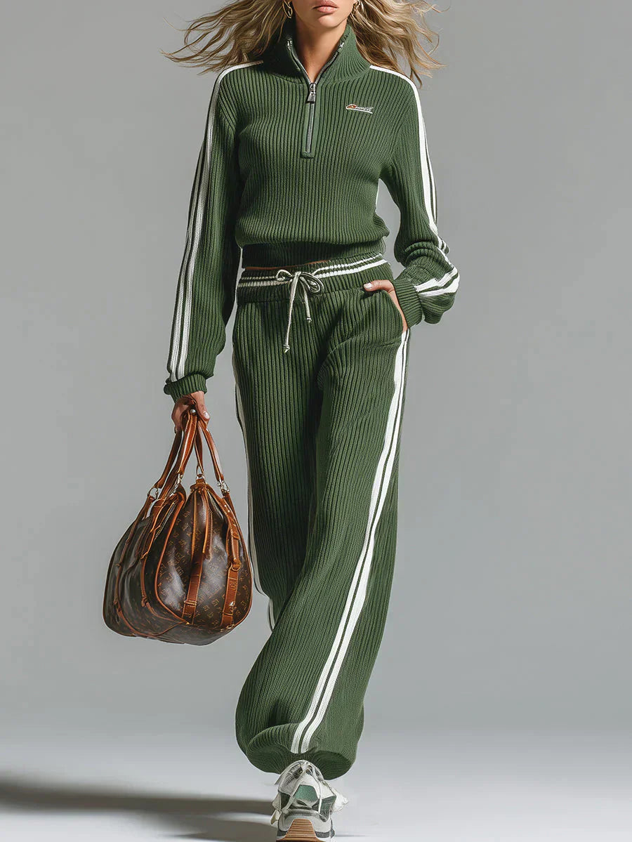 Helivessora | Ribbed Sporty Two-Piece Set