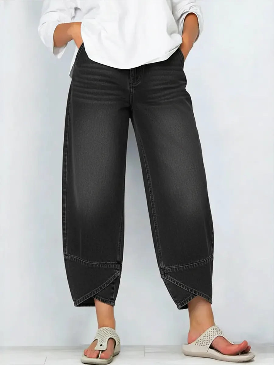 HARPER – MODERN PANTS WITH CROSSHEM DETAIL