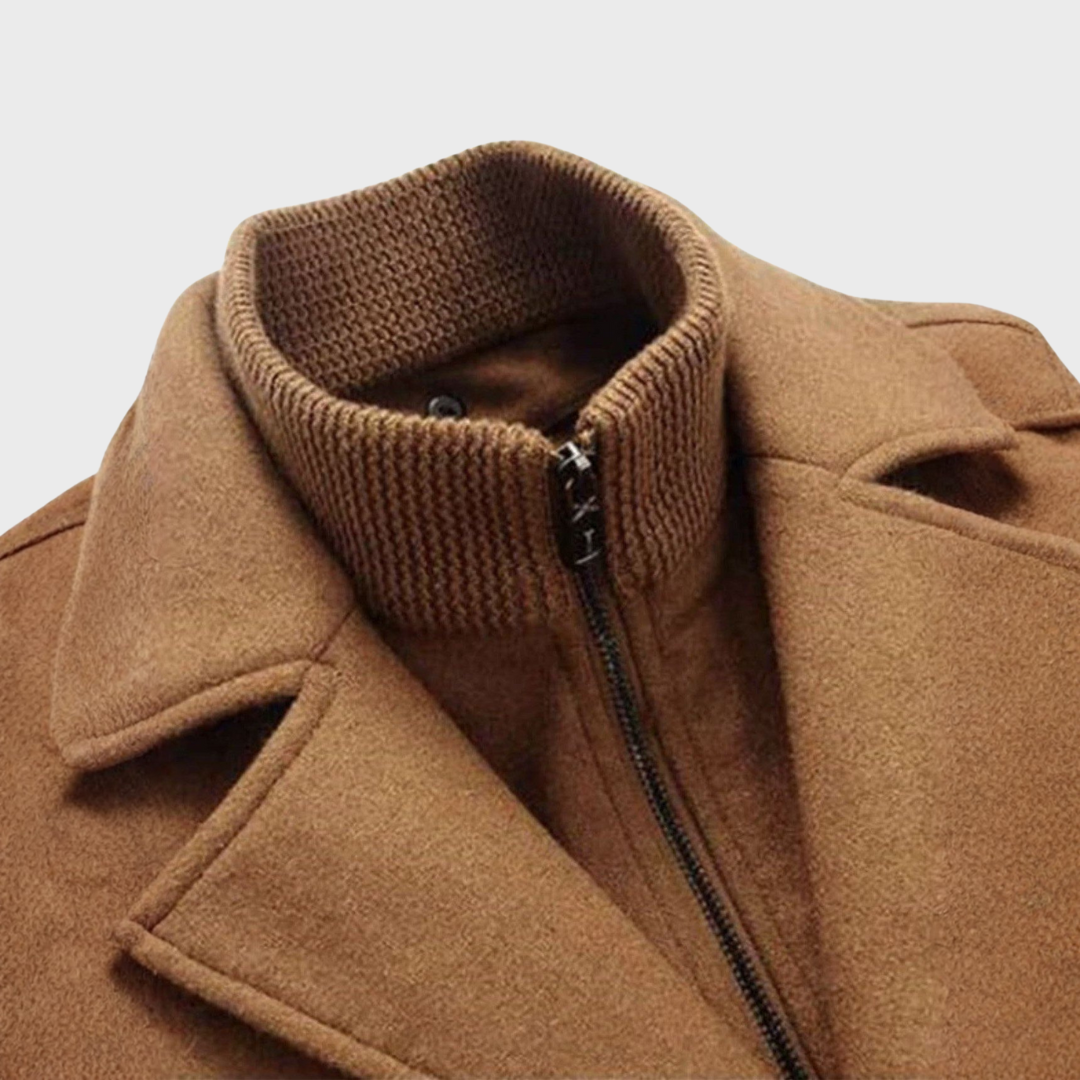 Aaron | Classic Wool Peacoat