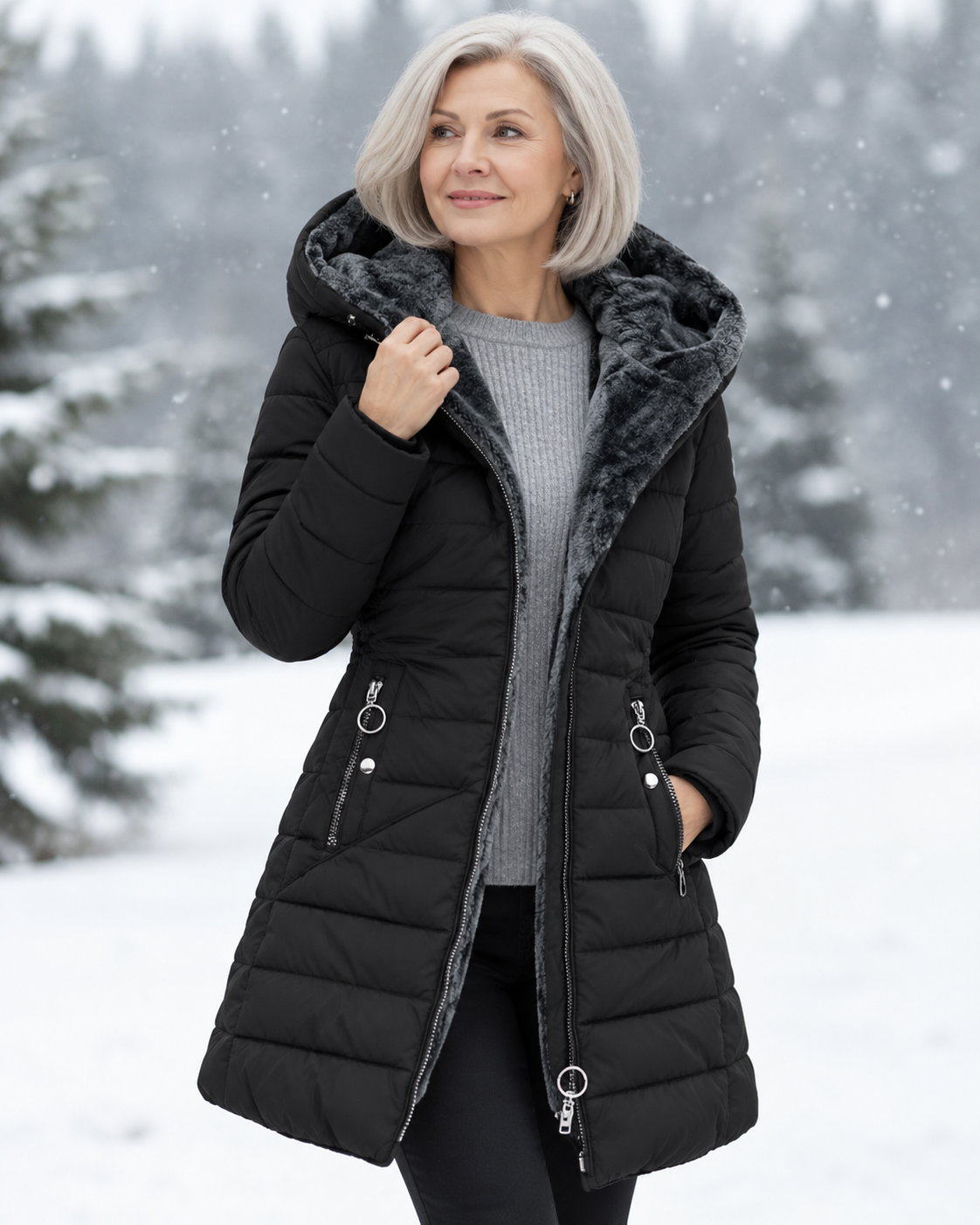Marja™ | Warm Quilted Hooded Winter Coat