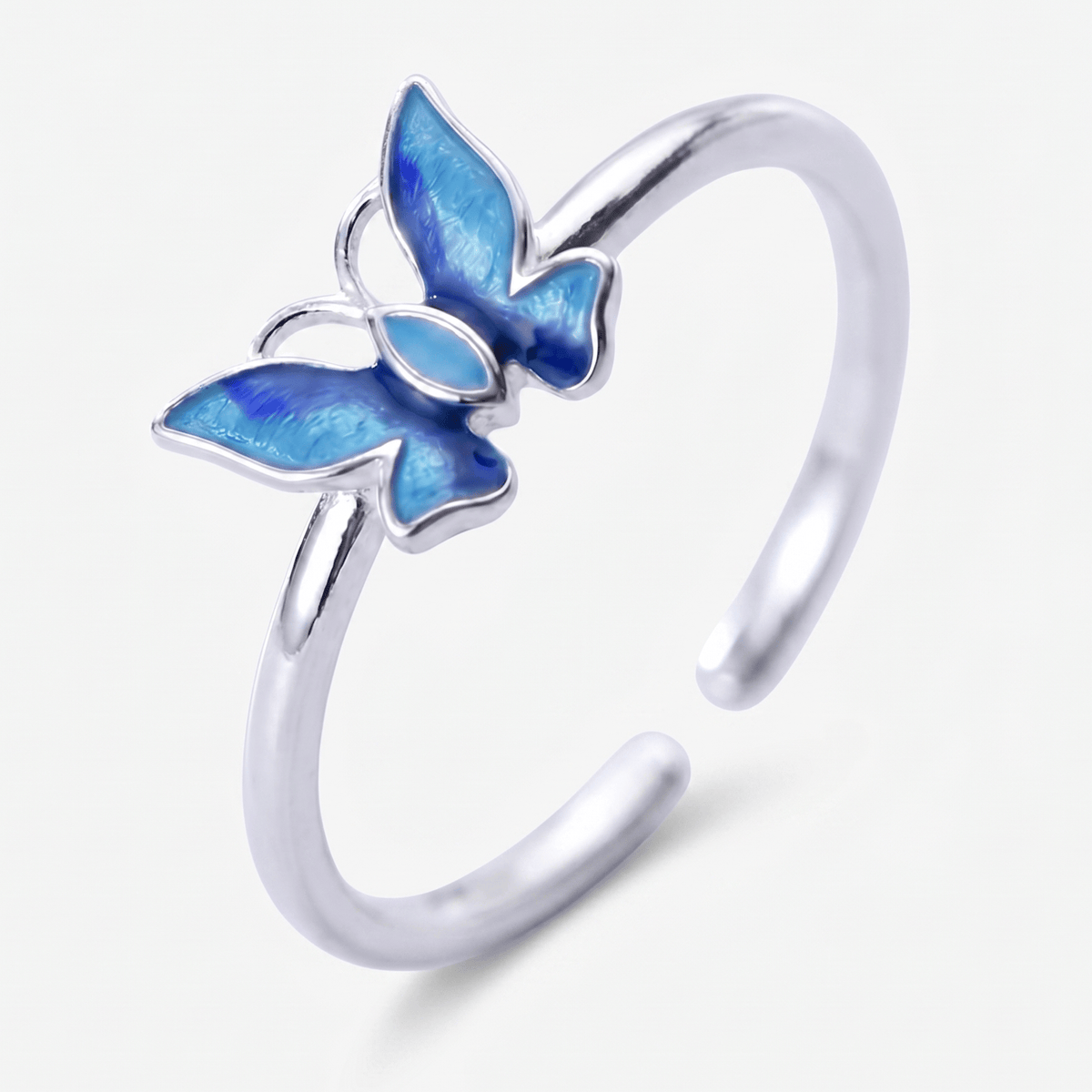 Sapphire Wings Butterfly Ring - (ADJUSTABLE)