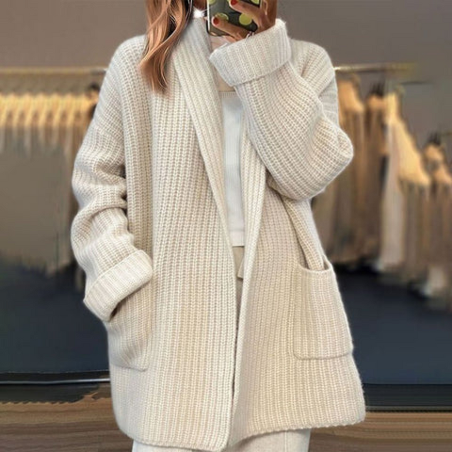 Chic und Stil | Open-Front Knit Cardigan