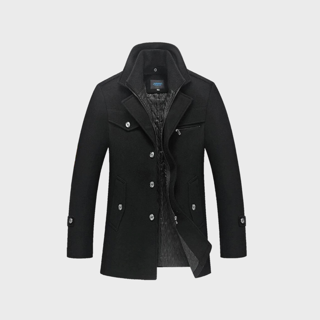 Aaron | Classic Wool Peacoat