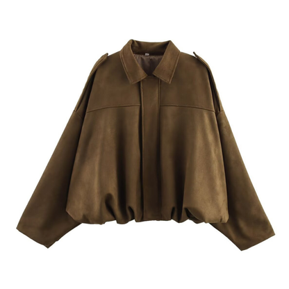 MORTIZIA™ – Sophisticated Cropped Contemporary Aviator Jacket