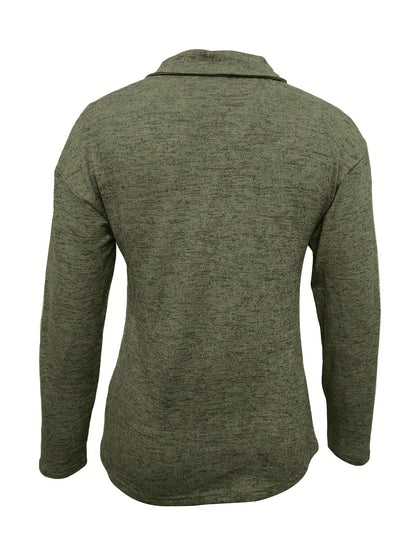 DIANA – CASUAL ZIP COLLAR TOP