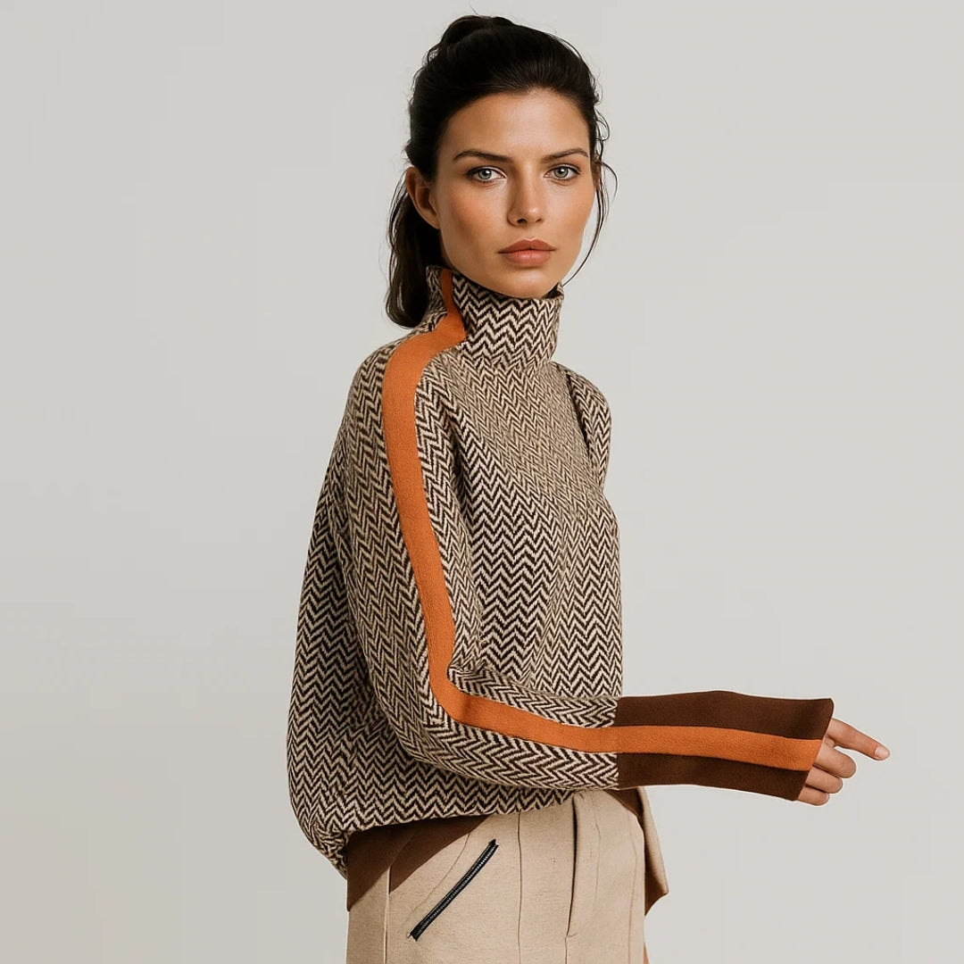 MADISON – MODERN EDGE HIGH-NECK TOP