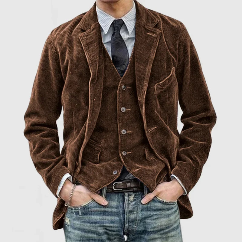 Aven – Stylish Vintage Blazer and Vest Set