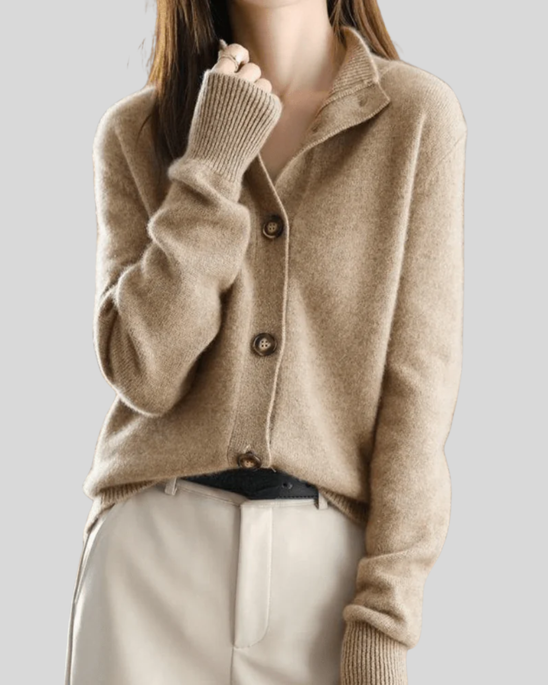 AMY – CLASSIC BUTTON-UP CARDIGAN