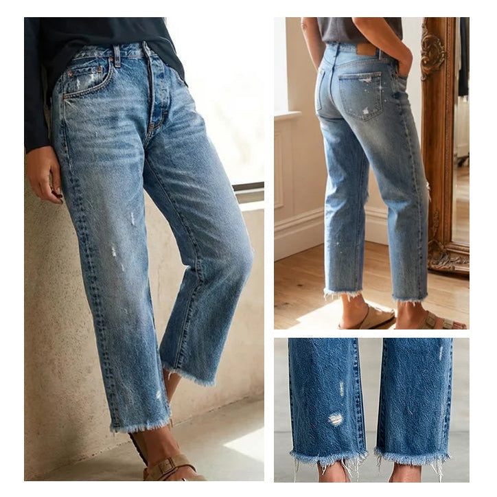 Zelda | Premium Stretch Cropped Jeans