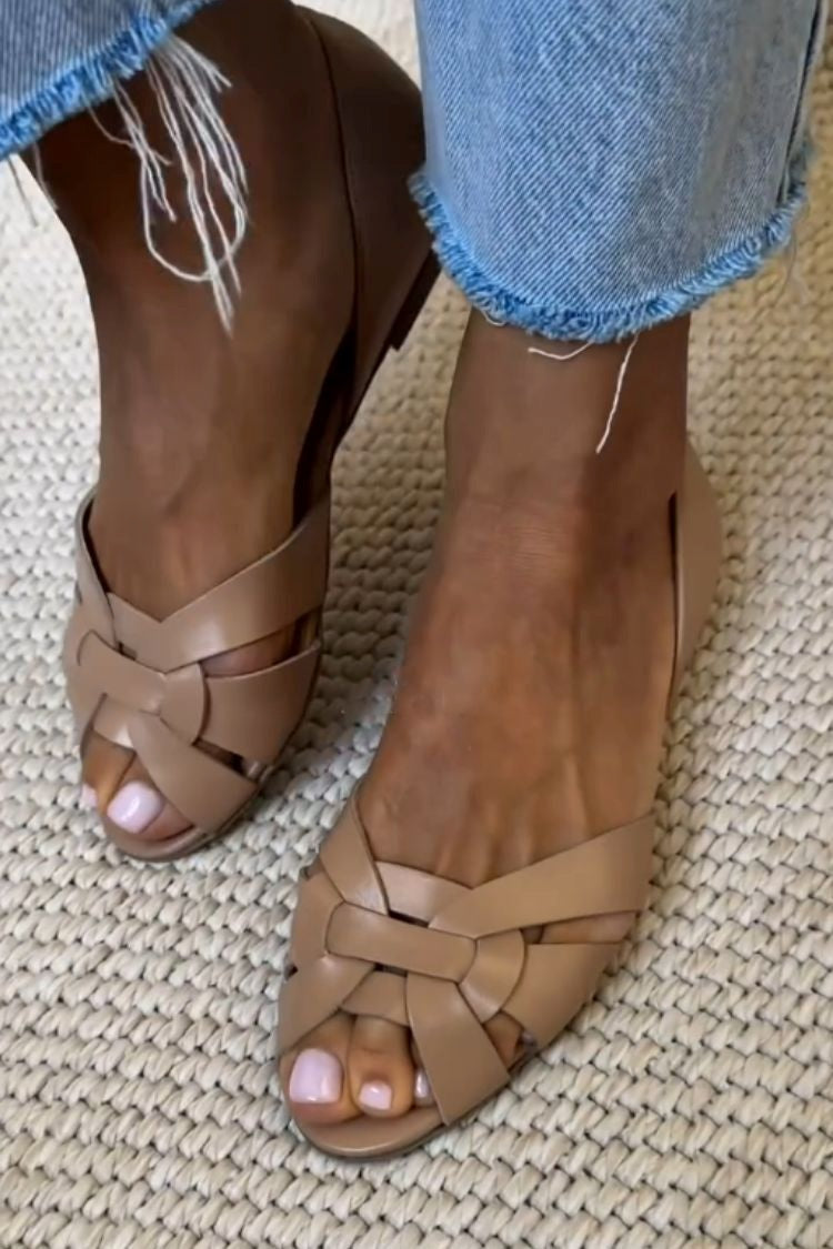 Zarrie - Woven Nature Sandals