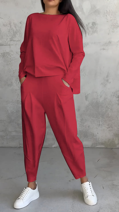 AVRA – COSY TWO-PIECE SET (SORT)