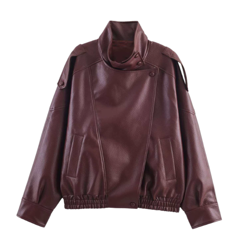 HAZEL™ – Timeless Oversized Moto Jacket