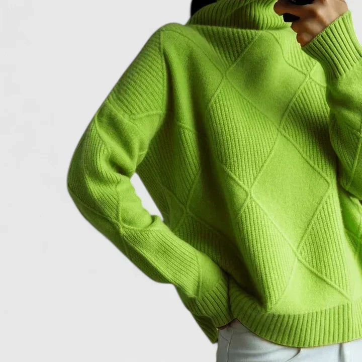 WILMA – COZY TURTLENECK KNIT SWEATER