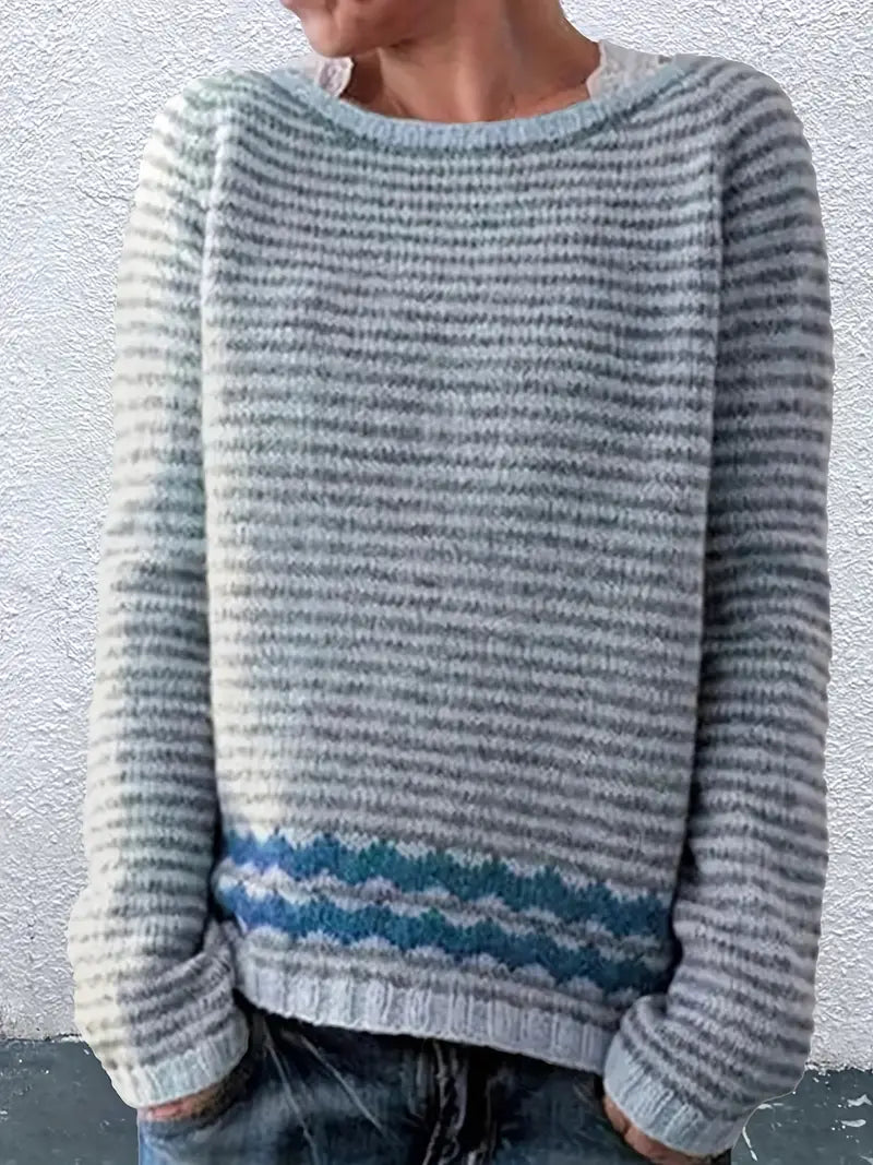 Elara™ | Casual Striped Sweater