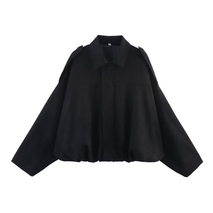 MORTIZIA™ – Sophisticated Cropped Contemporary Aviator Jacket