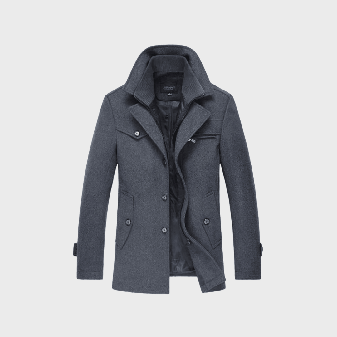 Aaron | Classic Wool Peacoat