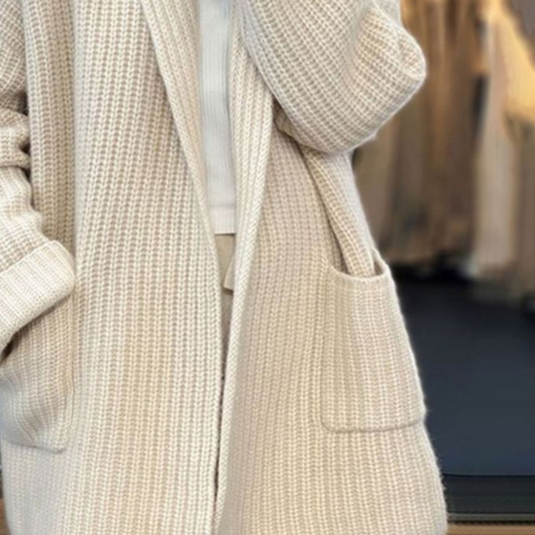 Chic und Stil | Open-Front Knit Cardigan