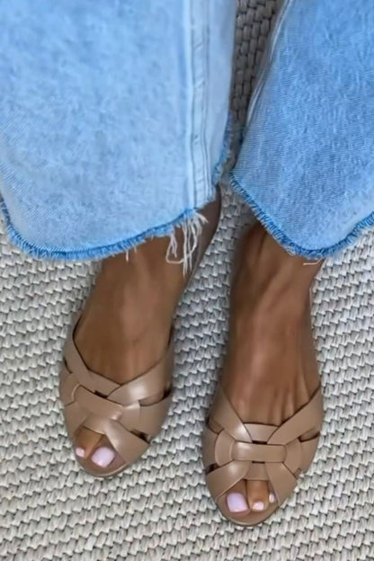 Zarrie - Woven Nature Sandals