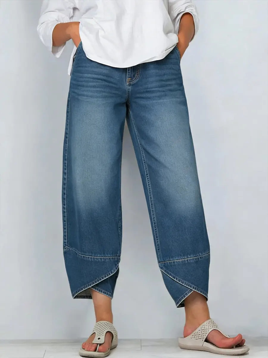 HARPER – MODERN PANTS WITH CROSSHEM DETAIL