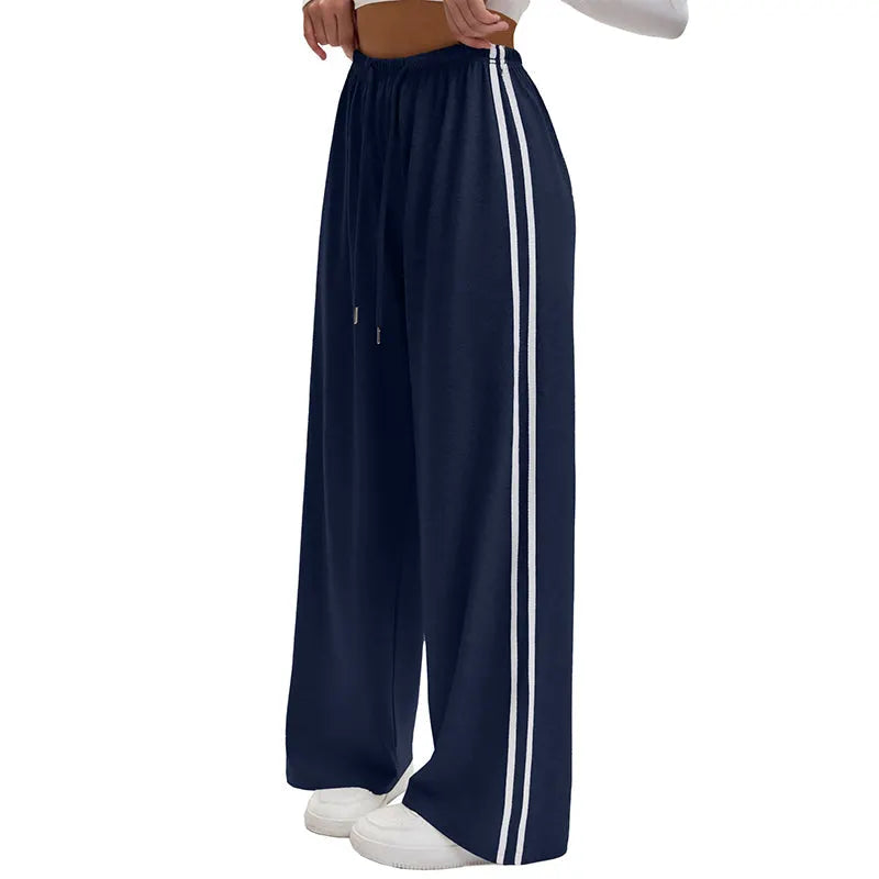 Adorielle Sporty Stripe Wide-Leg Trousers