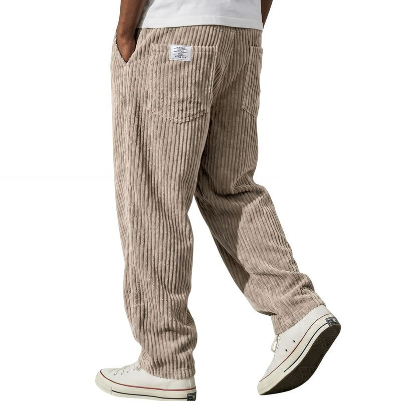 Jeroen | Ribbed Relaxed-Fit Trousers