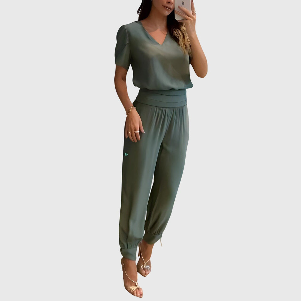 Jennifer™ | Trendy blouse and trouser set