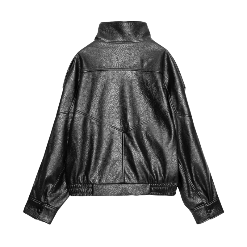HAZEL™ – Timeless Oversized Moto Jacket