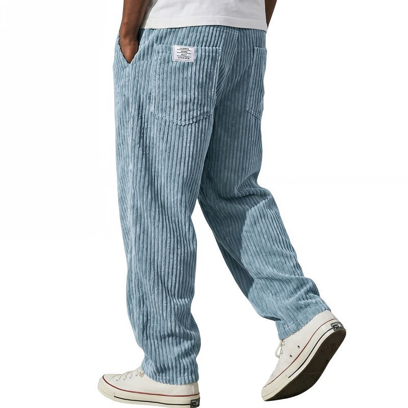 Jeroen | Ribbed Relaxed-Fit Trousers