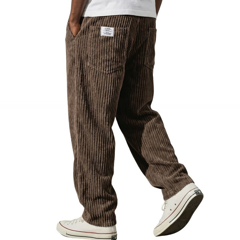 Jeroen | Ribbed Relaxed-Fit Trousers
