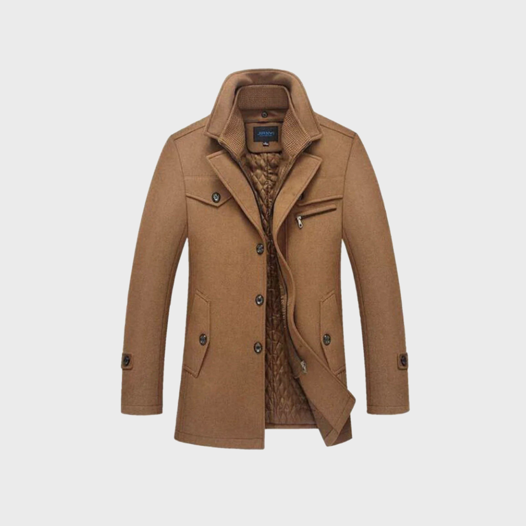 Aaron | Classic Wool Peacoat