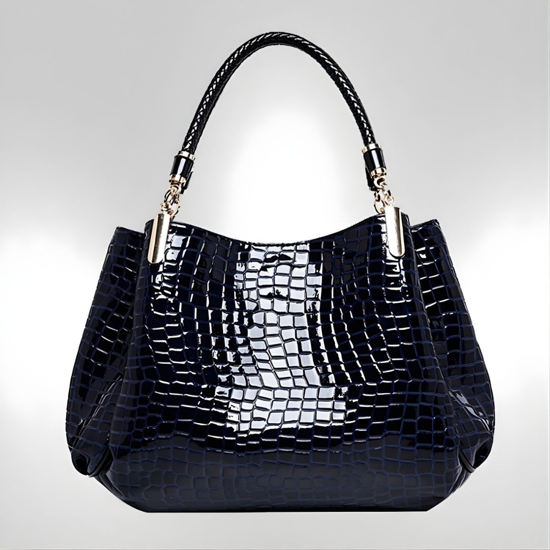 Rosie Bag | Crocodile-Texture Shoulder Bag