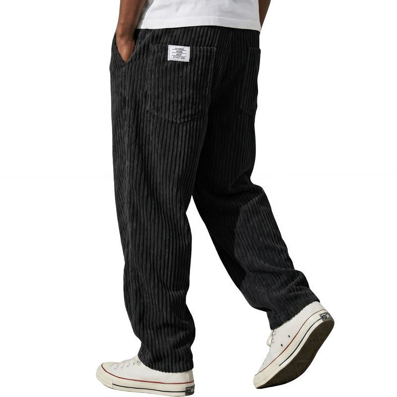 Jeroen | Ribbed Relaxed-Fit Trousers