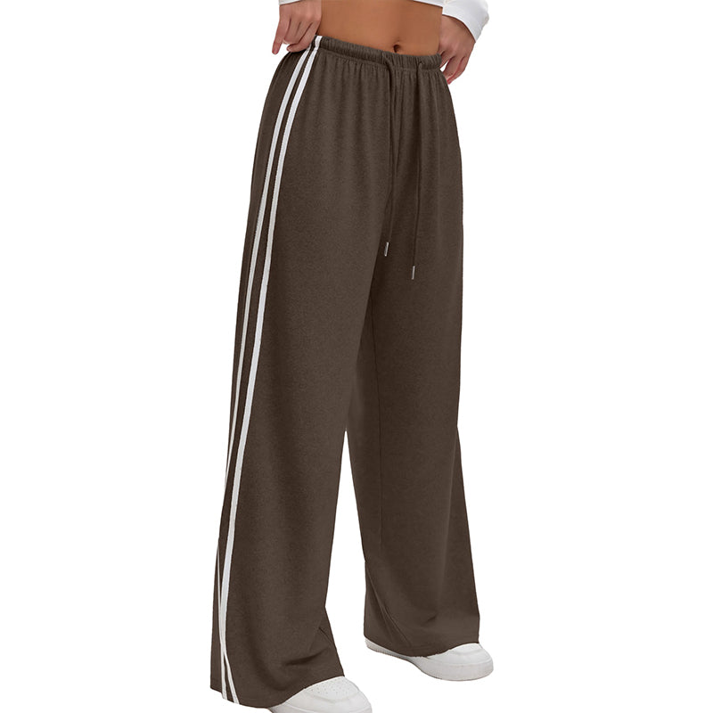Adorielle Sporty Stripe Wide-Leg Trousers