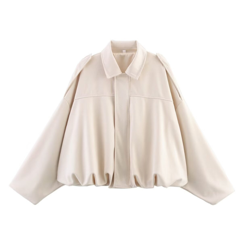 MORTIZIA™ – Sophisticated Cropped Contemporary Aviator Jacket