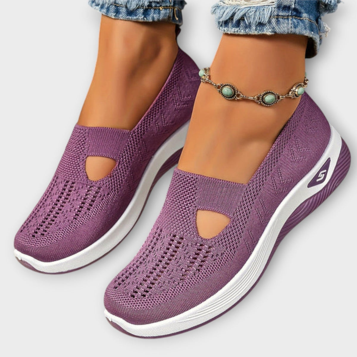 Lunara™ | Comfortable Knit Slip-On Walking Shoes