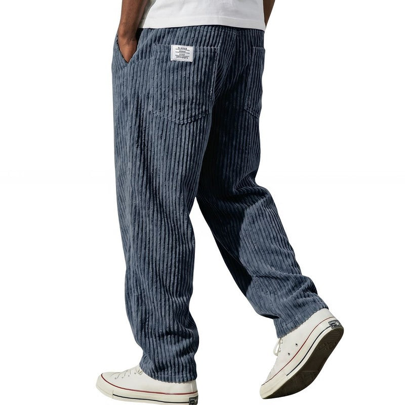 Jeroen | Ribbed Relaxed-Fit Trousers