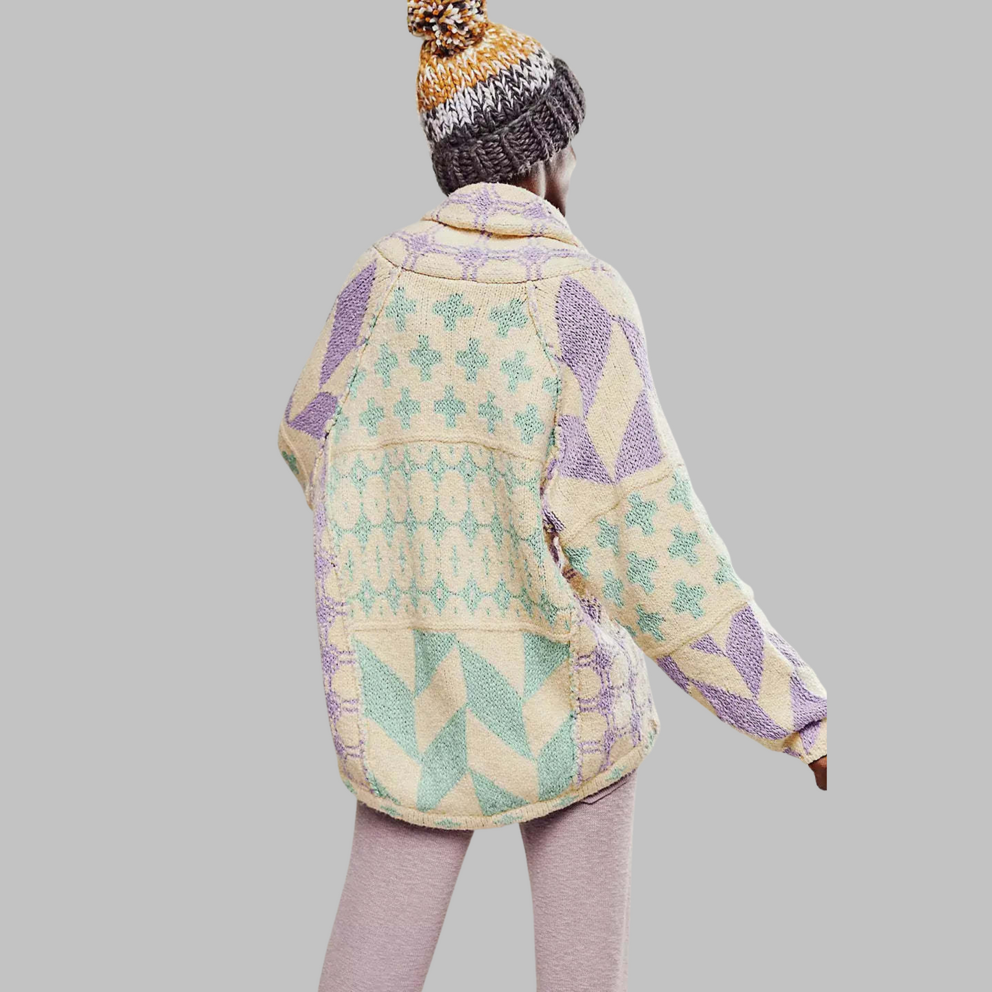 KYLINE – BOLD GEOMETRIC CARDIGAN