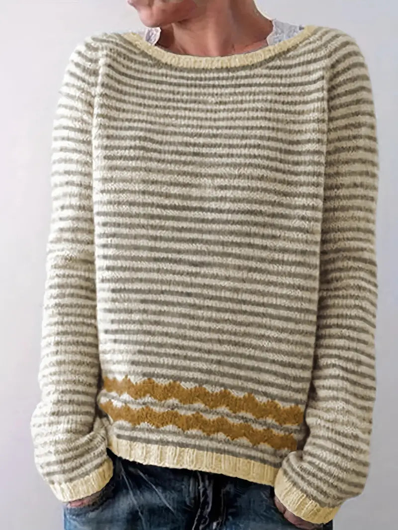 Elara™ | Casual Striped Sweater