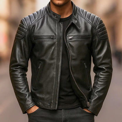 ETHAN – CLASSIC MOTORSTYLE FAUX LEATHER JACKET