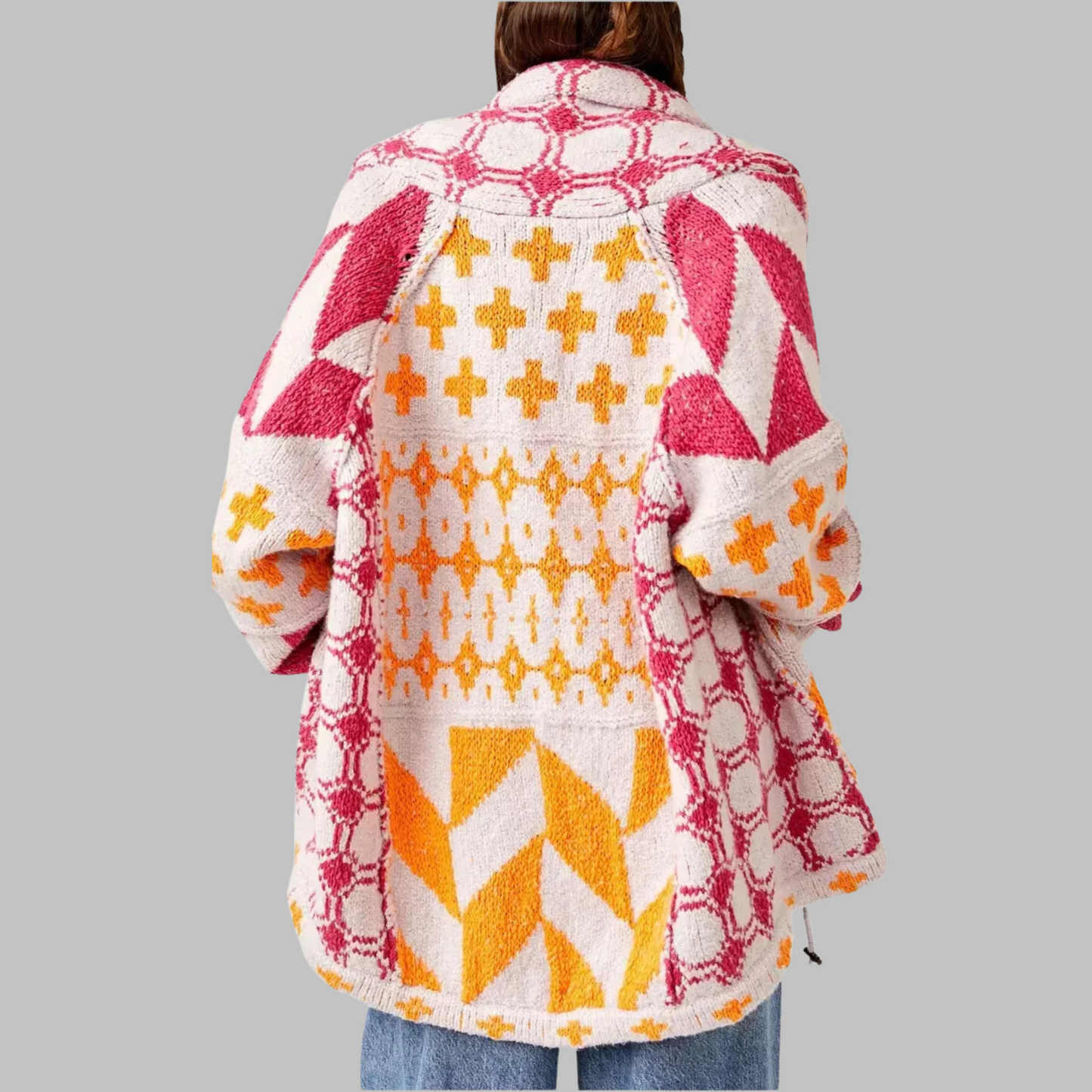 KYLINE – BOLD GEOMETRIC CARDIGAN