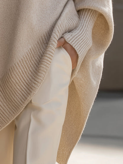 NATALIE – ASYMMETRICAL COZY OVERSIZED SWEATER